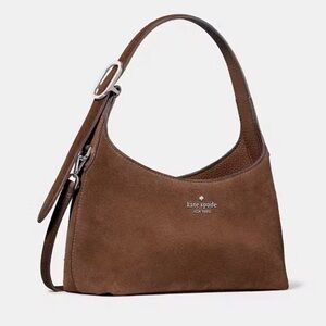 Kate Spade Chocolate Brown Suede Shoulder Bag